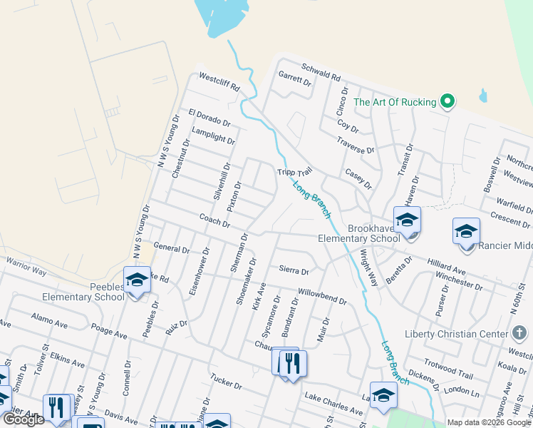 map of restaurants, bars, coffee shops, grocery stores, and more near 2307 Flintstone Circle in Killeen