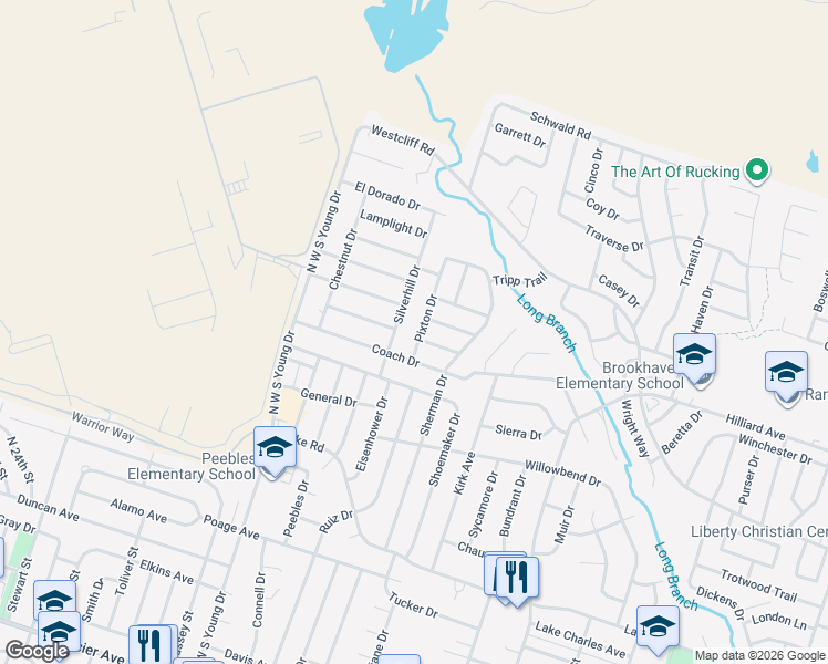 map of restaurants, bars, coffee shops, grocery stores, and more near 2205 Pixton Drive in Killeen