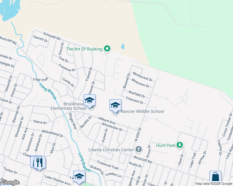 map of restaurants, bars, coffee shops, grocery stores, and more near 3402 Crescent Drive in Killeen