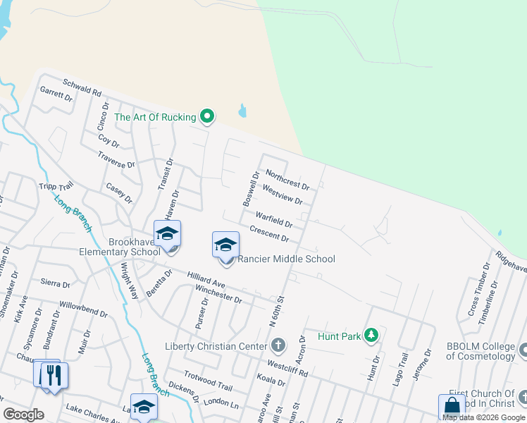 map of restaurants, bars, coffee shops, grocery stores, and more near 3501 Crescent Drive in Killeen