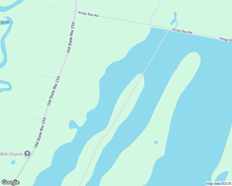 map of restaurants, bars, coffee shops, grocery stores, and more near 2027 Old Highway 259 in Brantley County