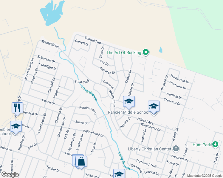 map of restaurants, bars, coffee shops, grocery stores, and more near 2715 Casey Drive in Killeen