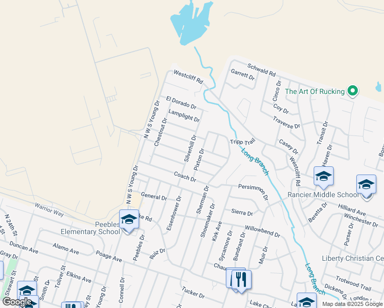 map of restaurants, bars, coffee shops, grocery stores, and more near 2406 Silverhill Drive in Killeen