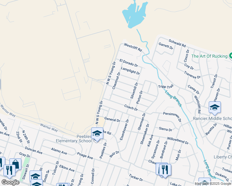 map of restaurants, bars, coffee shops, grocery stores, and more near 2101 Creekwood Drive in Killeen