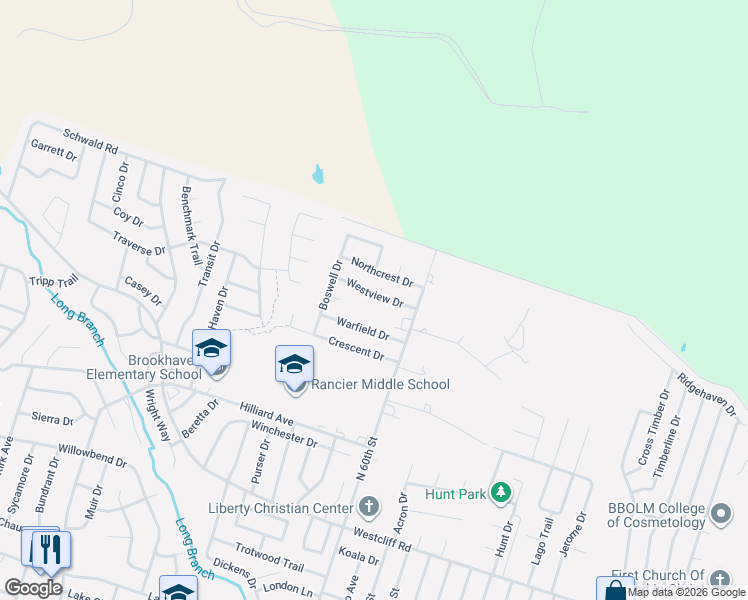 map of restaurants, bars, coffee shops, grocery stores, and more near 3504 Westview Drive in Killeen