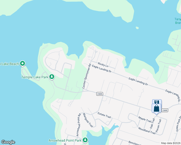 map of restaurants, bars, coffee shops, grocery stores, and more near 411 Centex Sportsman Road in Belton