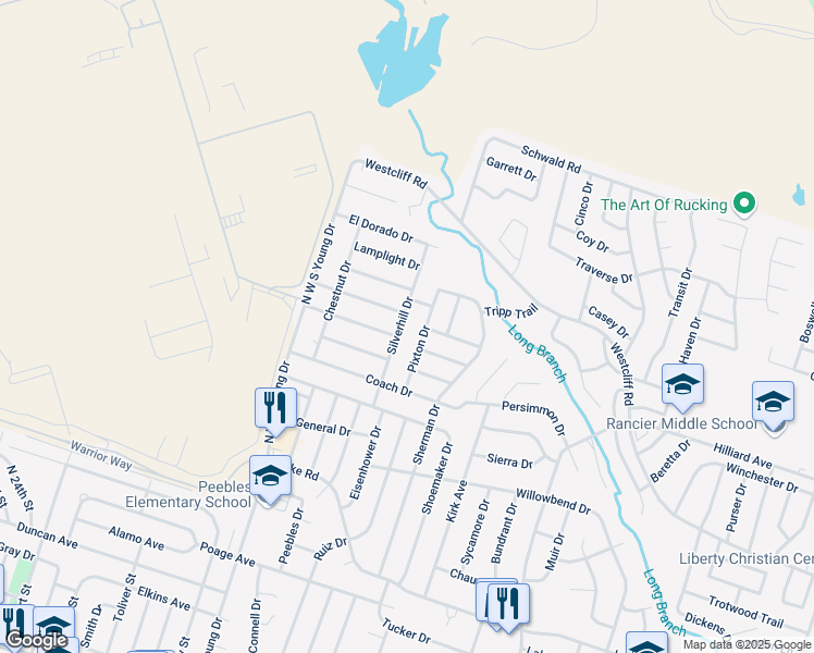 map of restaurants, bars, coffee shops, grocery stores, and more near 2406 Silverhill Drive in Killeen