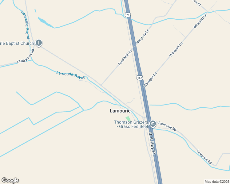 map of restaurants, bars, coffee shops, grocery stores, and more near 963 Louisiana 470 in Lecompte