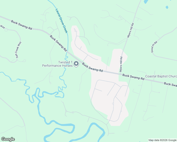 map of restaurants, bars, coffee shops, grocery stores, and more near 865 Buck Swamp Road in Brunswick