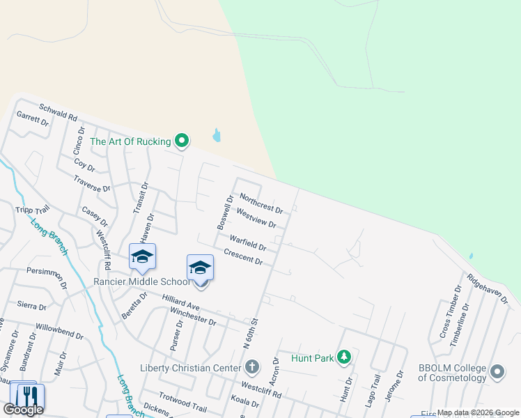 map of restaurants, bars, coffee shops, grocery stores, and more near 3504 Northcrest Drive in Killeen