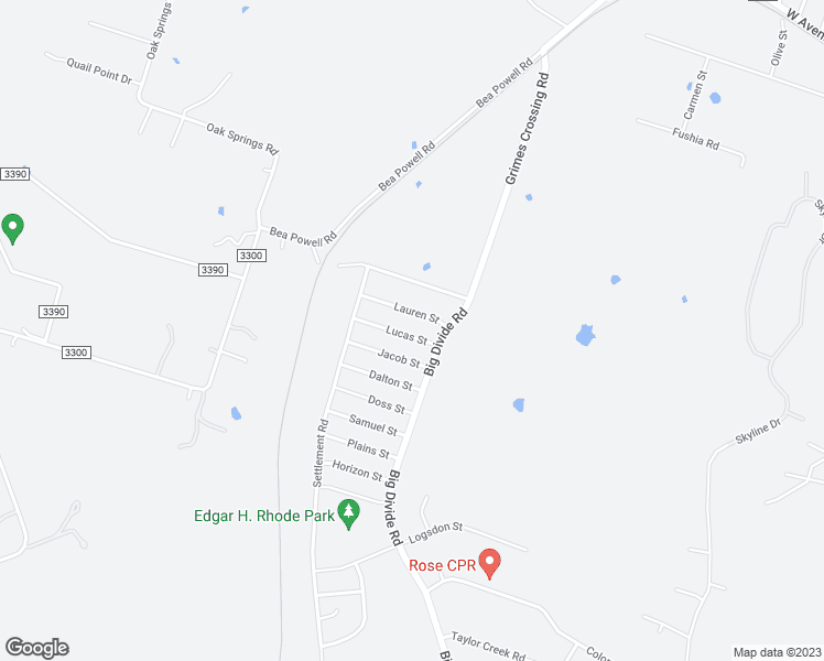 map of restaurants, bars, coffee shops, grocery stores, and more near 3410 Lucas Street in Copperas Cove
