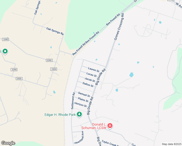 map of restaurants, bars, coffee shops, grocery stores, and more near 3414 Lucas Street in Copperas Cove