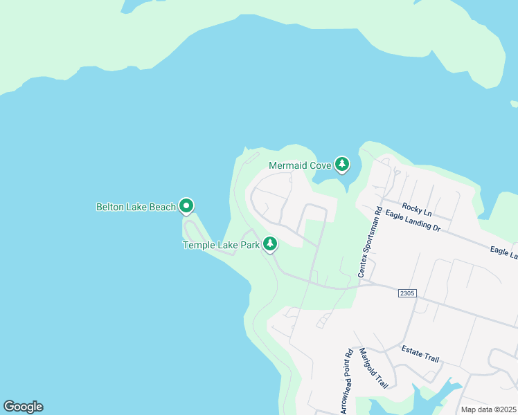 map of restaurants, bars, coffee shops, grocery stores, and more near 437 Woodland Point Road in Belton