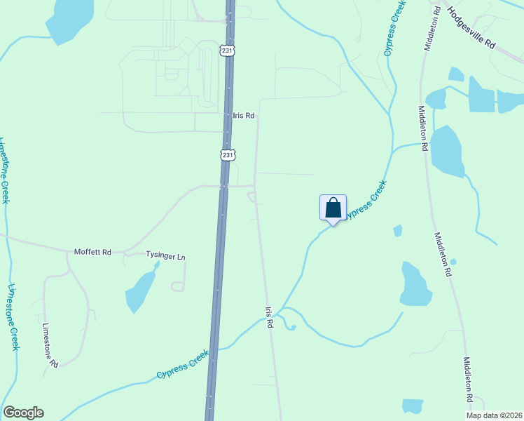 map of restaurants, bars, coffee shops, grocery stores, and more near 435 Iris Road in Dothan