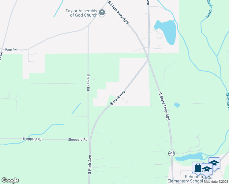 map of restaurants, bars, coffee shops, grocery stores, and more near 8336 South Park Avenue in Taylor