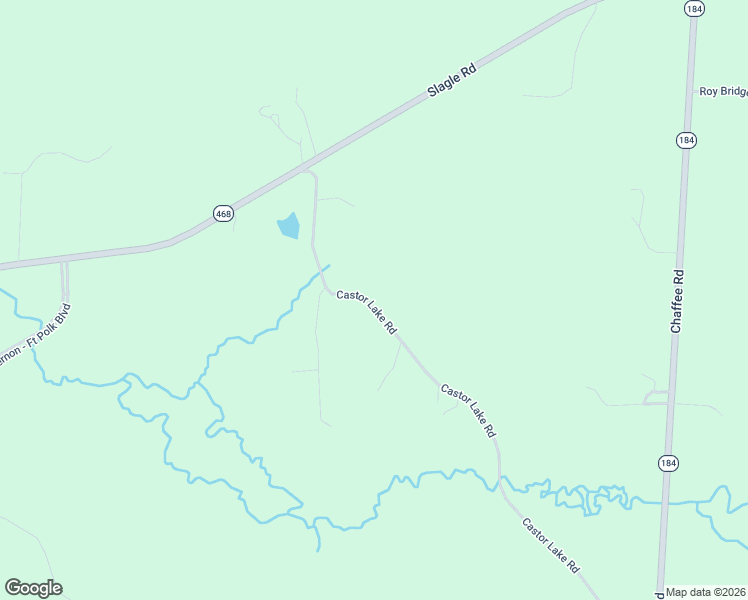 map of restaurants, bars, coffee shops, grocery stores, and more near 343 Castor Lake Road in Leesville