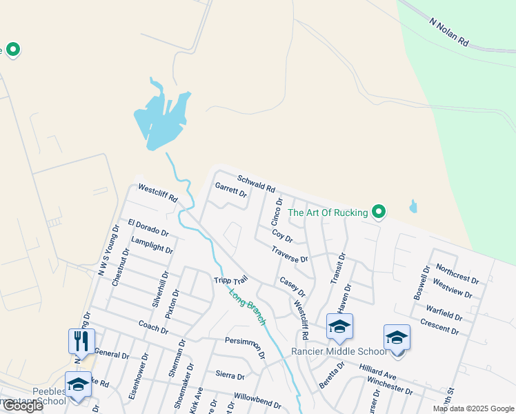 map of restaurants, bars, coffee shops, grocery stores, and more near 2401 Traverse Drive in Killeen