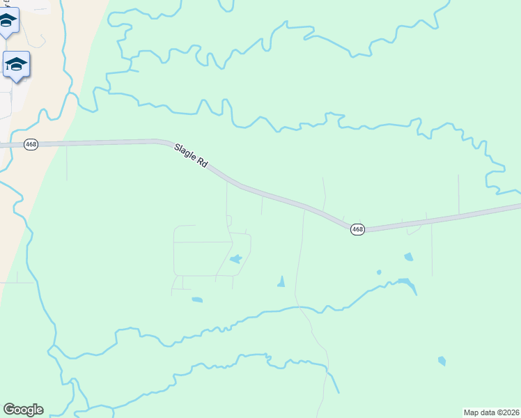 map of restaurants, bars, coffee shops, grocery stores, and more near 472 Slagle Road in Leesville