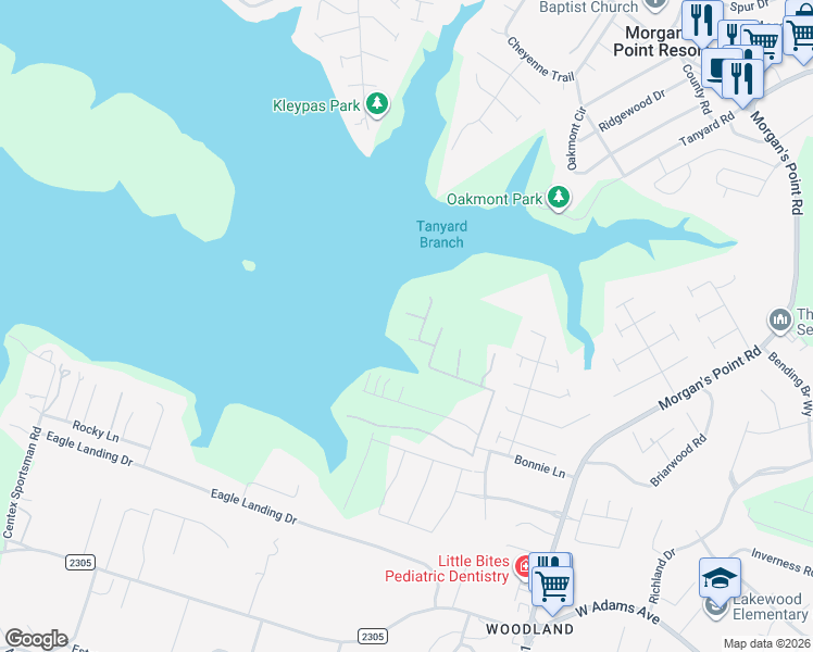 map of restaurants, bars, coffee shops, grocery stores, and more near 575 South P Terry Road in Belton