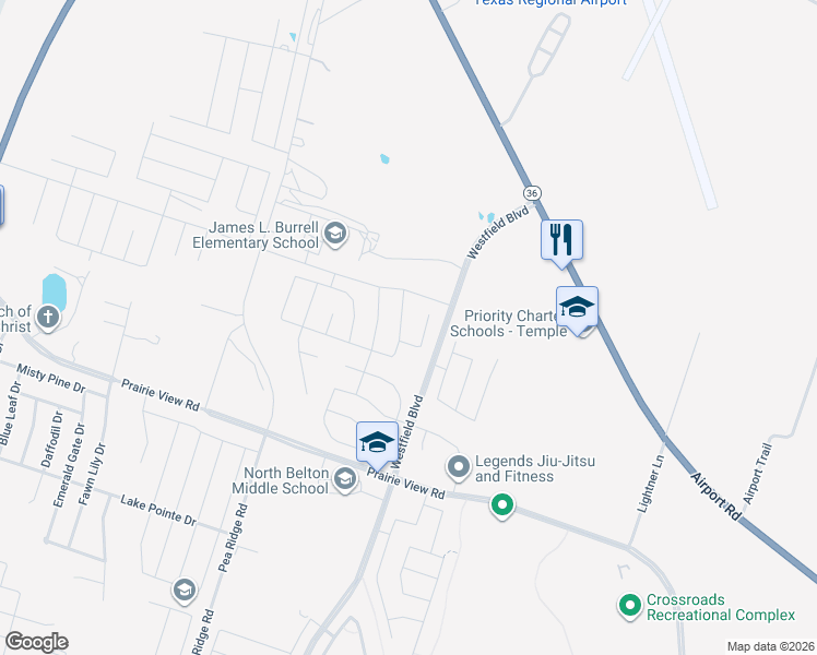 map of restaurants, bars, coffee shops, grocery stores, and more near 1934 Holly Oaks Drive in Temple