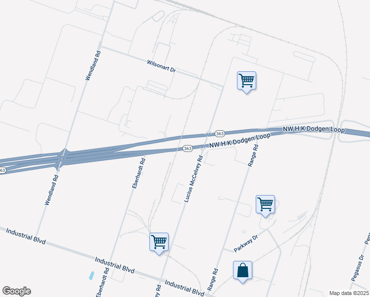 map of restaurants, bars, coffee shops, grocery stores, and more near 10896 Northwest H K Dodgen Loop in Temple
