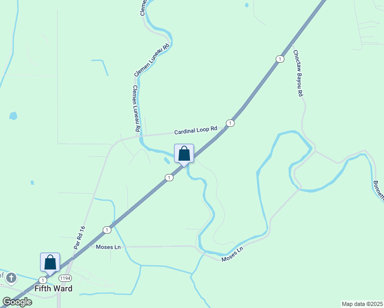 map of restaurants, bars, coffee shops, grocery stores, and more near 2901 Louisiana 1 in Marksville