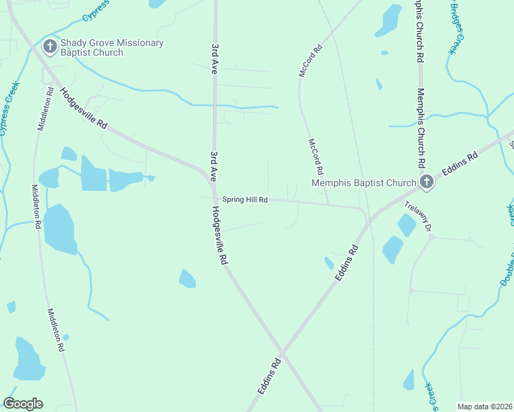 map of restaurants, bars, coffee shops, grocery stores, and more near 150 Spring Hill Road in Dothan