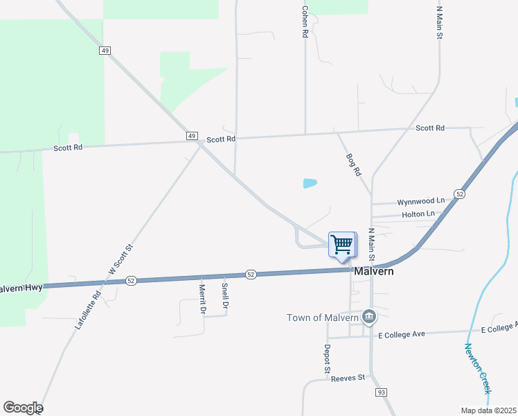 map of restaurants, bars, coffee shops, grocery stores, and more near 476 County Road 49 in Slocomb