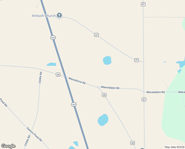 map of restaurants, bars, coffee shops, grocery stores, and more near County Road 45 in Hartford