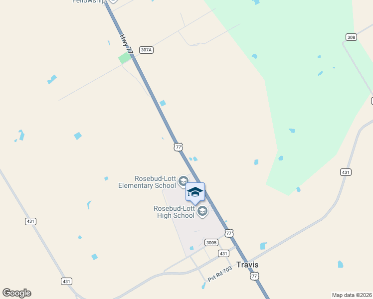 map of restaurants, bars, coffee shops, grocery stores, and more near 1870 U.S. 77 in Lott