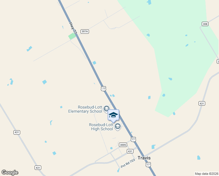 map of restaurants, bars, coffee shops, grocery stores, and more near 1870 U.S. 77 in Lott