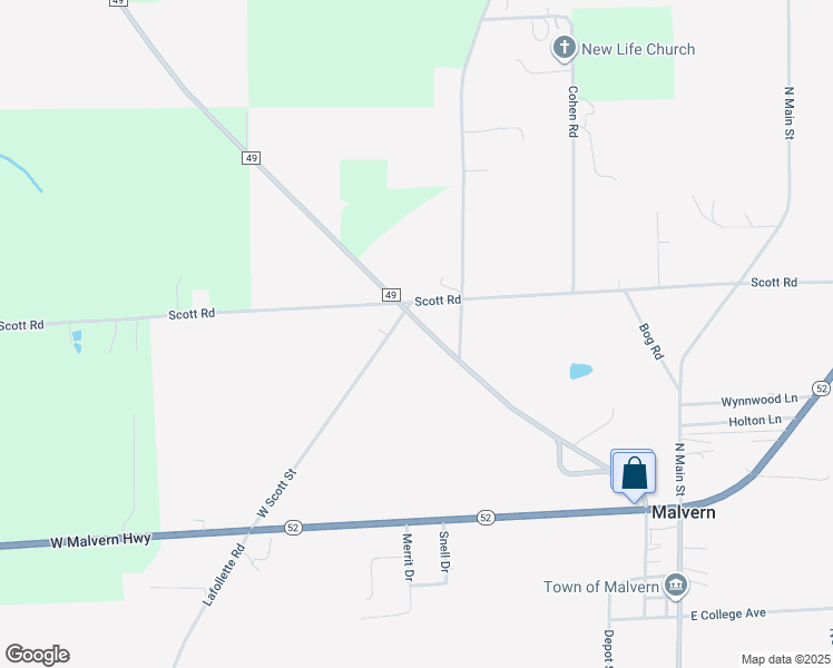 map of restaurants, bars, coffee shops, grocery stores, and more near 775 County Road 49 in Slocomb