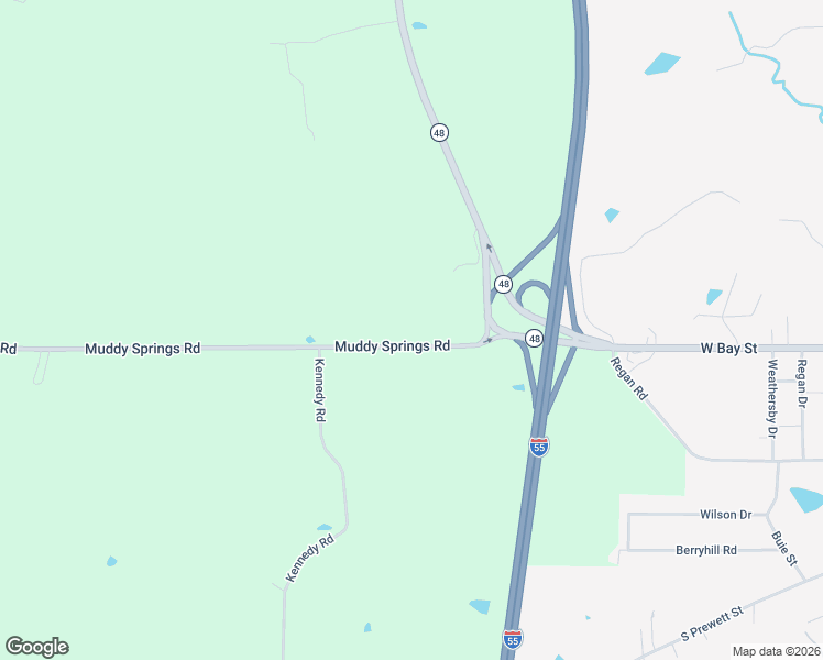 map of restaurants, bars, coffee shops, grocery stores, and more near 4171 Muddy Springs Road in Magnolia