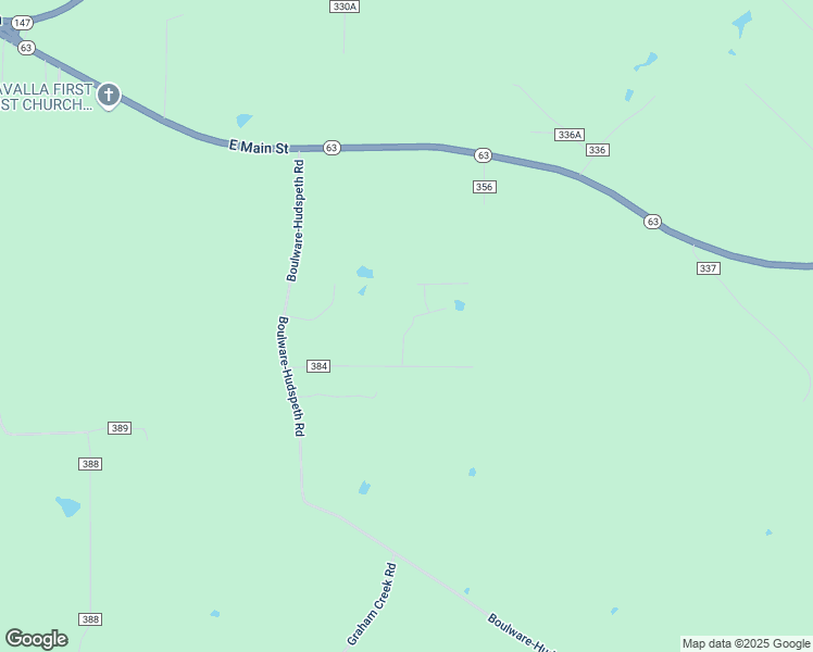 map of restaurants, bars, coffee shops, grocery stores, and more near County Road 384 in Zavalla