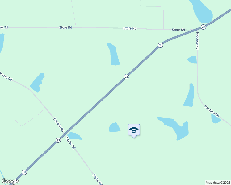 map of restaurants, bars, coffee shops, grocery stores, and more near 5404 Georgia 93 in Pelham