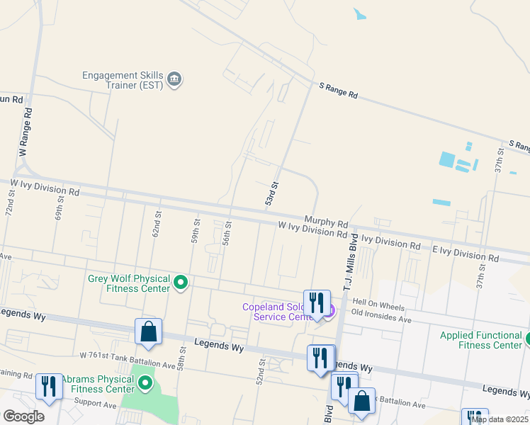 map of restaurants, bars, coffee shops, grocery stores, and more near in Coryell County