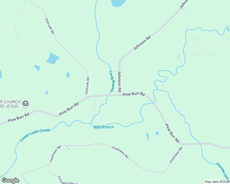 map of restaurants, bars, coffee shops, grocery stores, and more near 5 Johnson Road in Lumberton