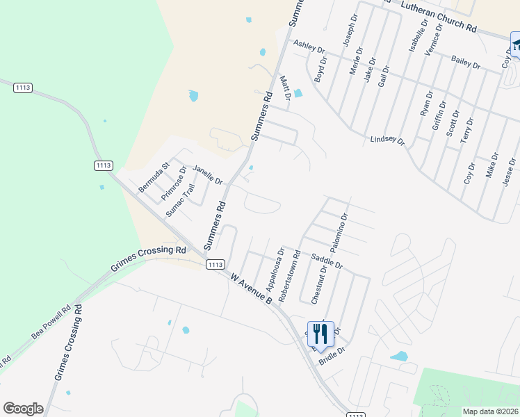 map of restaurants, bars, coffee shops, grocery stores, and more near 312 Janelle Drive in Copperas Cove