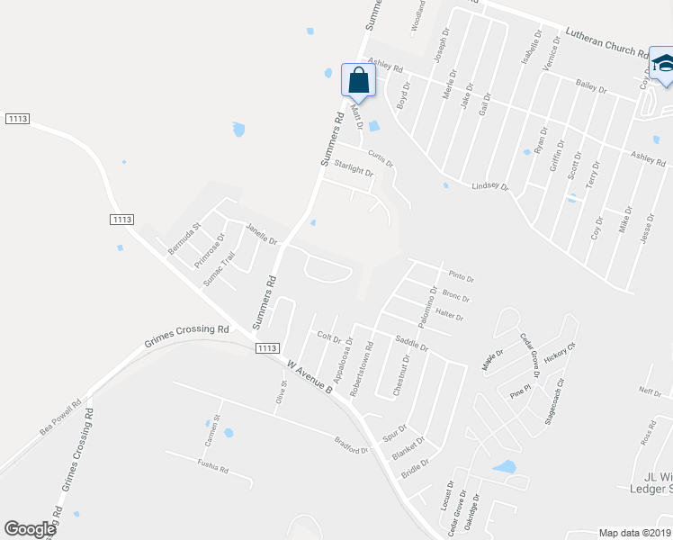 map of restaurants, bars, coffee shops, grocery stores, and more near 303 Janelle Drive in Copperas Cove