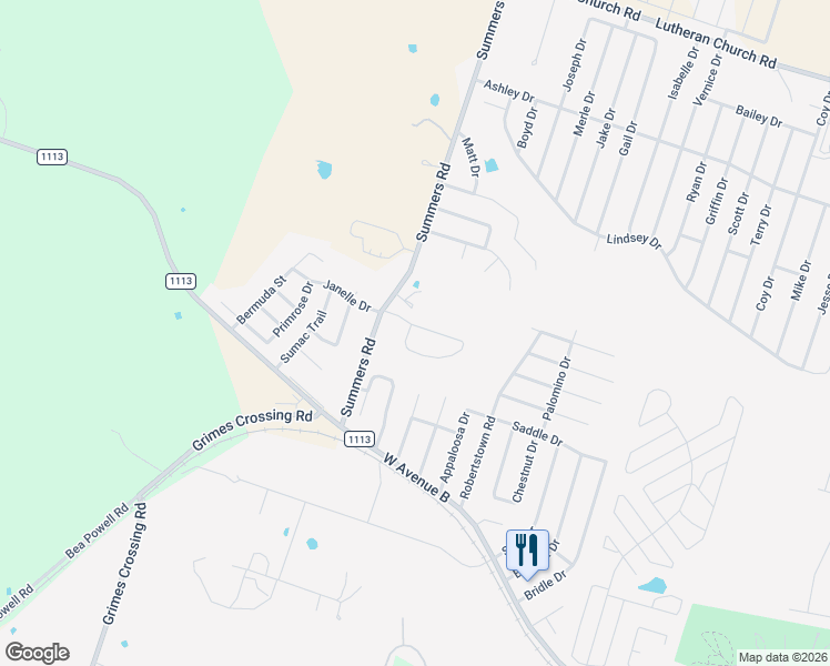 map of restaurants, bars, coffee shops, grocery stores, and more near 312 Janelle Drive in Copperas Cove
