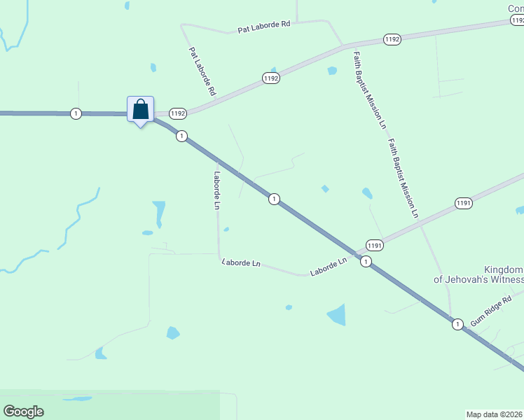 map of restaurants, bars, coffee shops, grocery stores, and more near 4884-5022 Louisiana 1 in Marksville