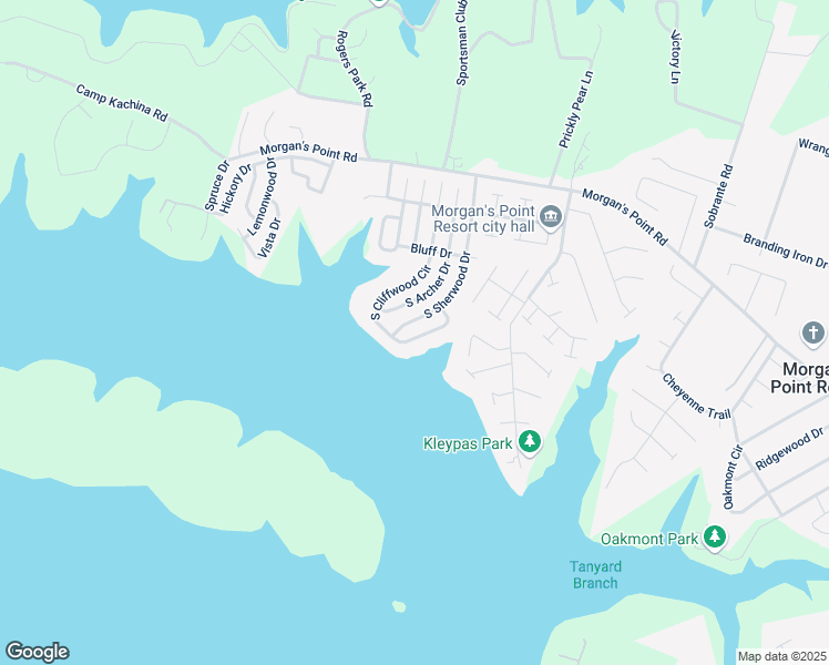 map of restaurants, bars, coffee shops, grocery stores, and more near 59 South Cliffwood Circle in Belton