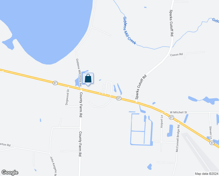 map of restaurants, bars, coffee shops, grocery stores, and more near Wilbur Lane in Adel