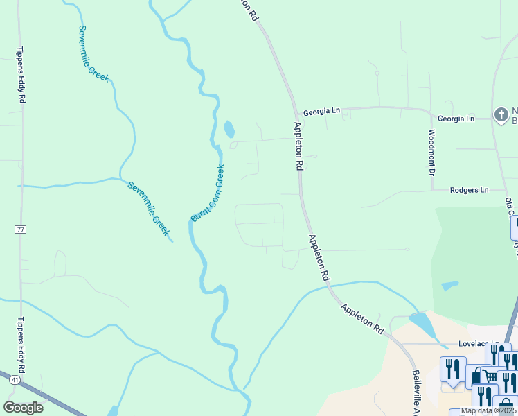 map of restaurants, bars, coffee shops, grocery stores, and more near 115 Brooks Boulevard in Brewton