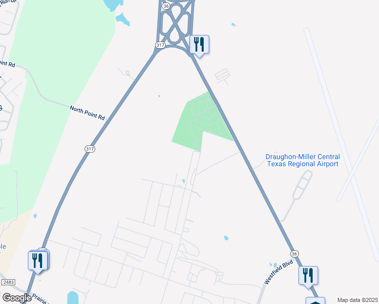 map of restaurants, bars, coffee shops, grocery stores, and more near 3164 North Pea Ridge Road in Bell