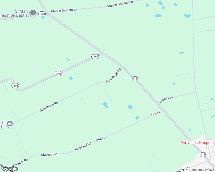 map of restaurants, bars, coffee shops, grocery stores, and more near 798 Gum Ridge Road in Marksville