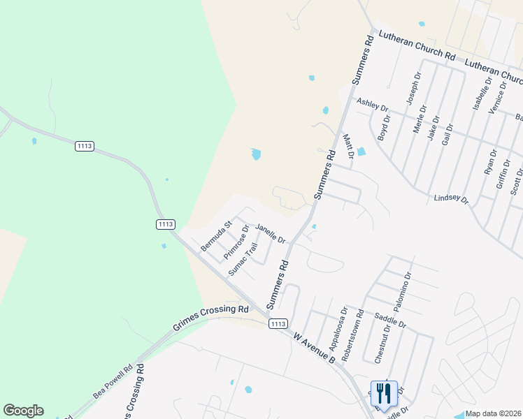 map of restaurants, bars, coffee shops, grocery stores, and more near 617 Bermuda in Copperas Cove