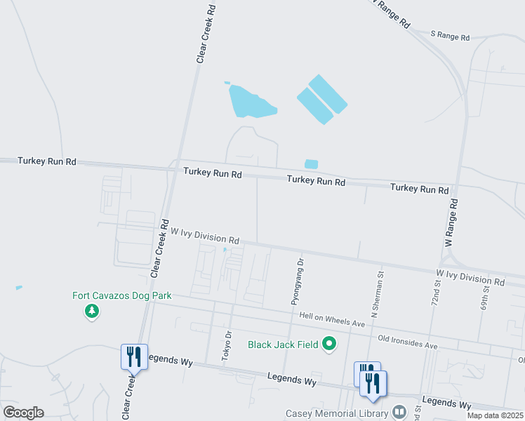 map of restaurants, bars, coffee shops, grocery stores, and more near in Fort Cavazos