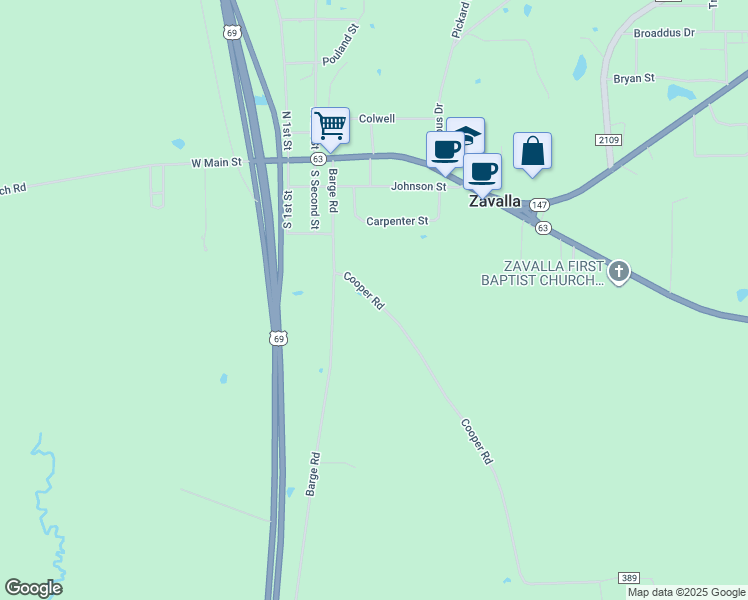 219 Cooper Road, Zavalla TX Walk Score