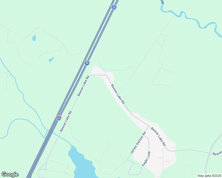 map of restaurants, bars, coffee shops, grocery stores, and more near 310 Beaver Lake Road in Purvis